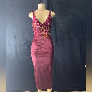 Elegant Floral Embellished Dress by Mandalay